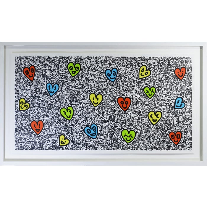 Mr.Doodle「Heart Land」額装